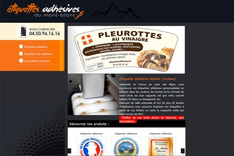 Etiquettes adhésives du Mont-Blanc